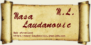 Maša Laudanović vizit kartica